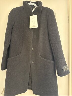 Wilfred Cocoon Coat - Charcoal Gray